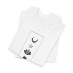 Scandinavian Moon and Flowers T-Shirt