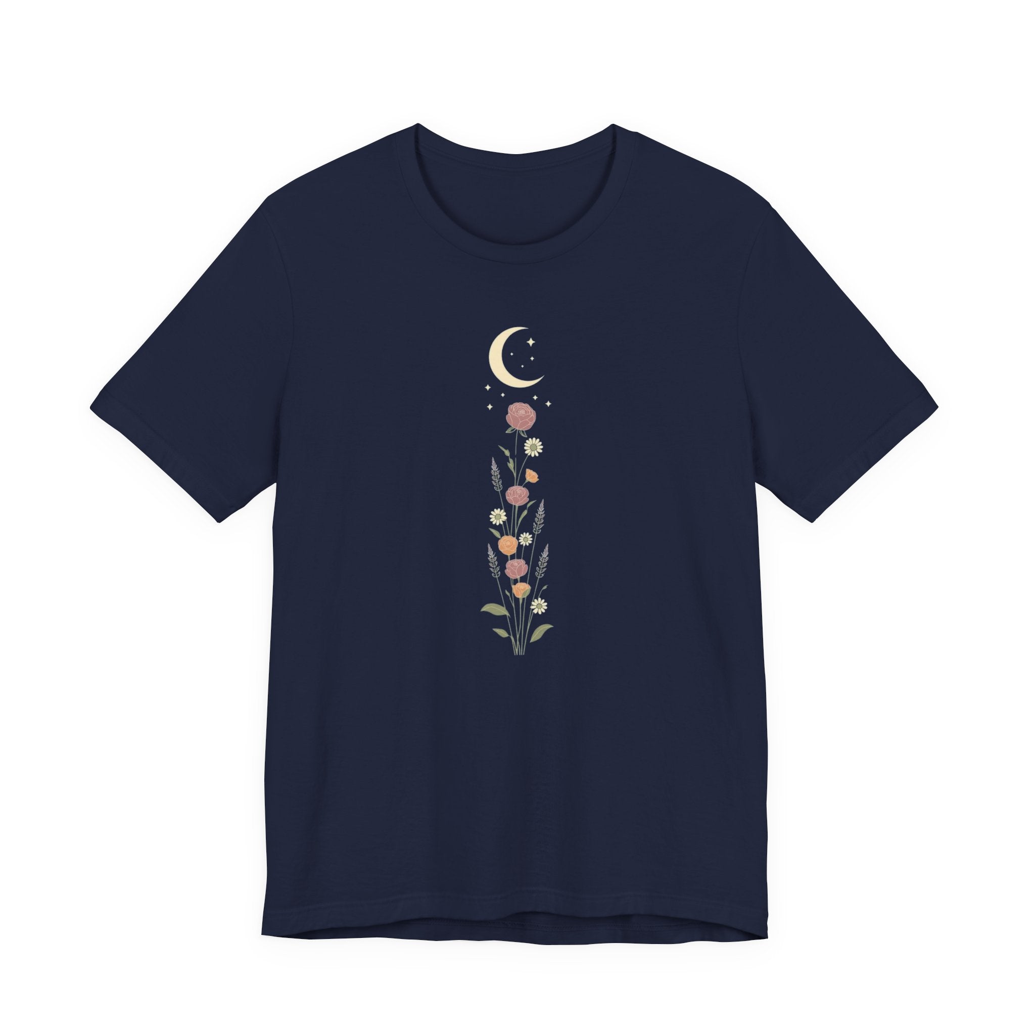 Wildflowers and Crescent Moon T-Shirt