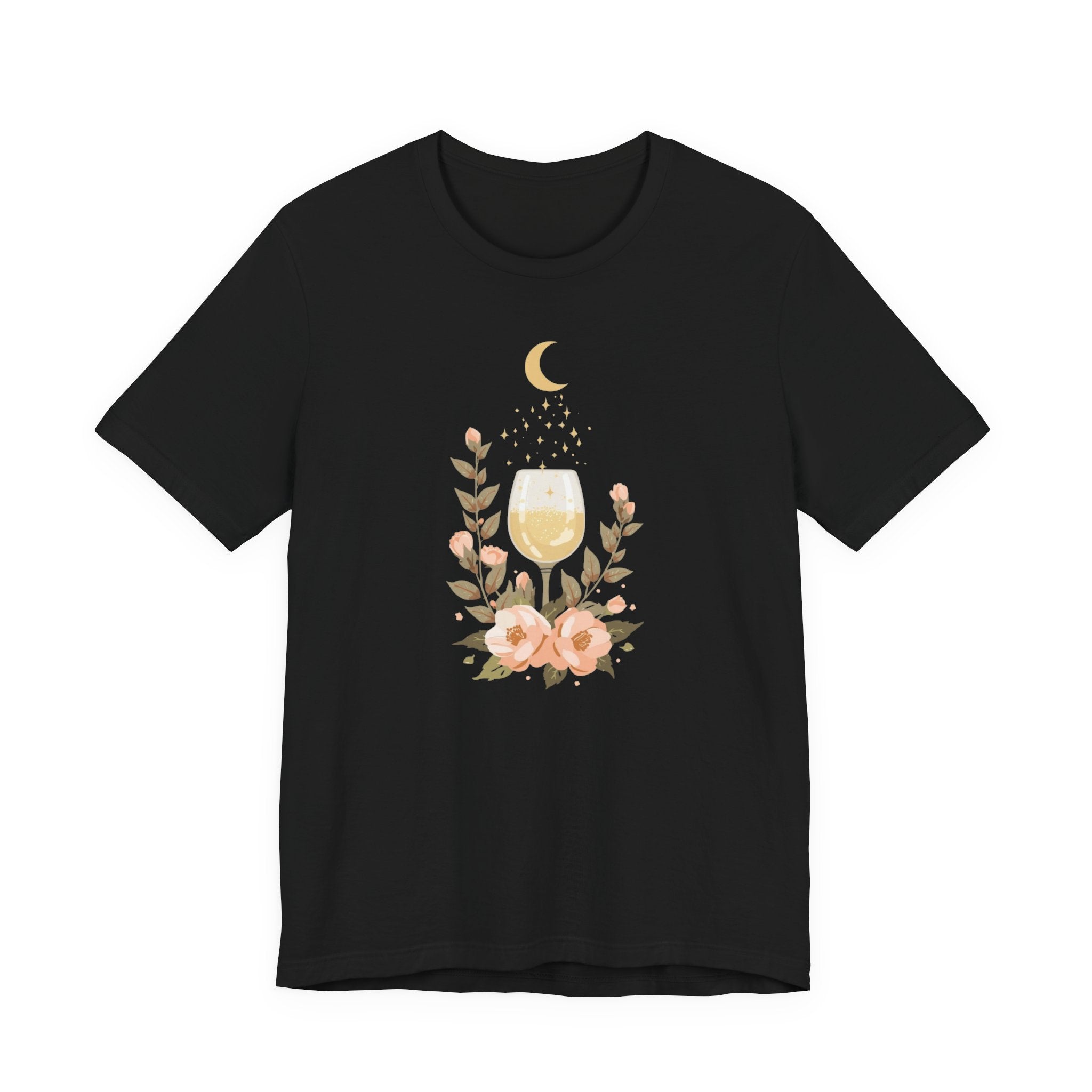 Celestial Wine & Blush Florals Graphic T-Shirt
