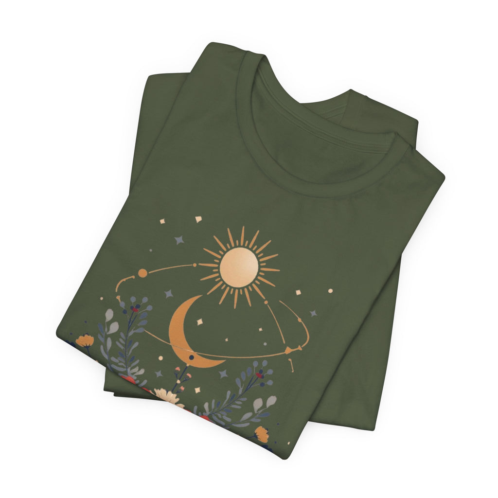 Celestial Orbit Floral Graphic T-Shirt