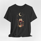 Celestial Wine & Wildflowers Graphic T-Shirt