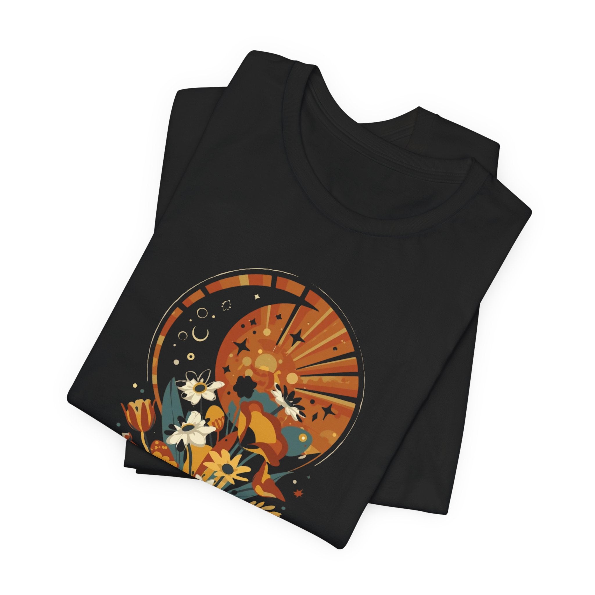 Cosmic Garden Sunset Women’s Graphic T-Shirt