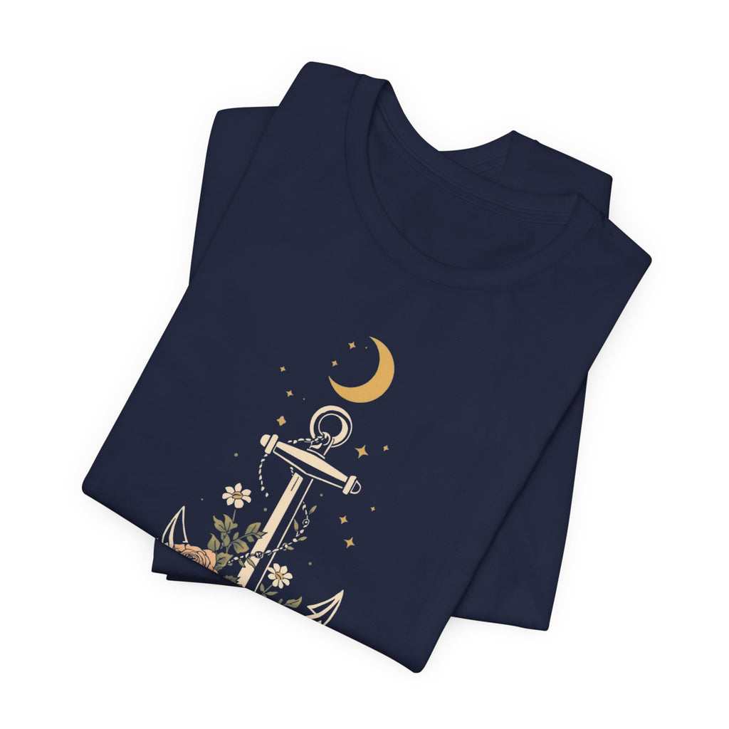 Celestial Blooming Anchor T-Shirt