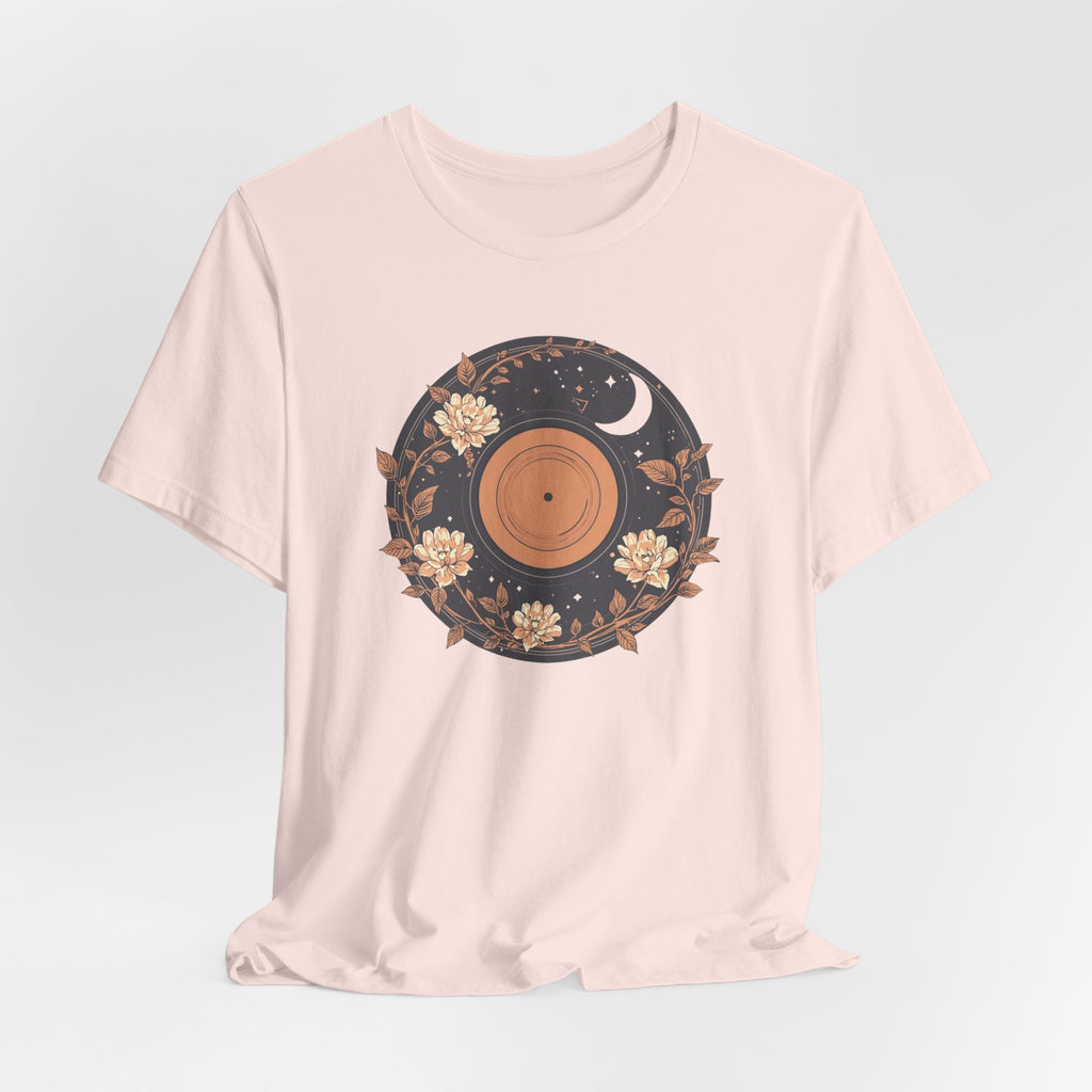 Celestial Vinyl & Wildflowers Graphic T-Shirt
