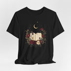 Celestial Rose Book Lover Graphic T-Shirt