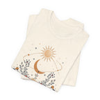 Celestial Orbit Floral Graphic T-Shirt