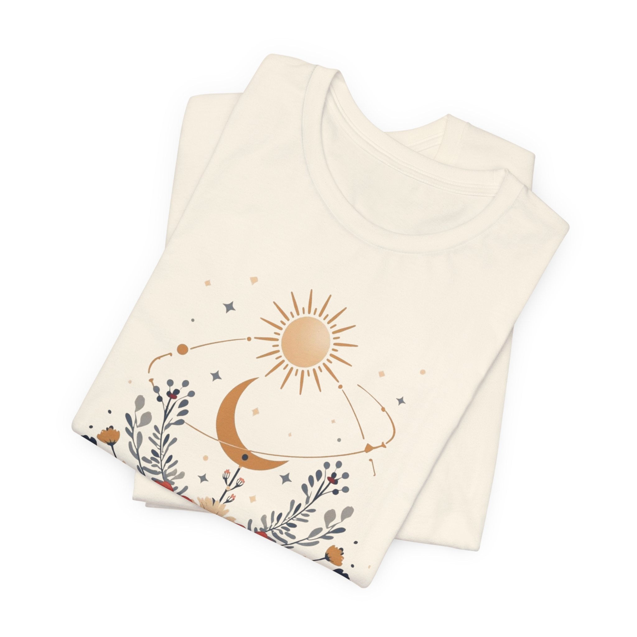 Celestial Orbit Floral Graphic T-Shirt
