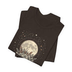 Full Moon & Flower Celestial Graphic T-Shirt