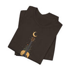 Celestial Floral Guitar Graphic T-Shirt