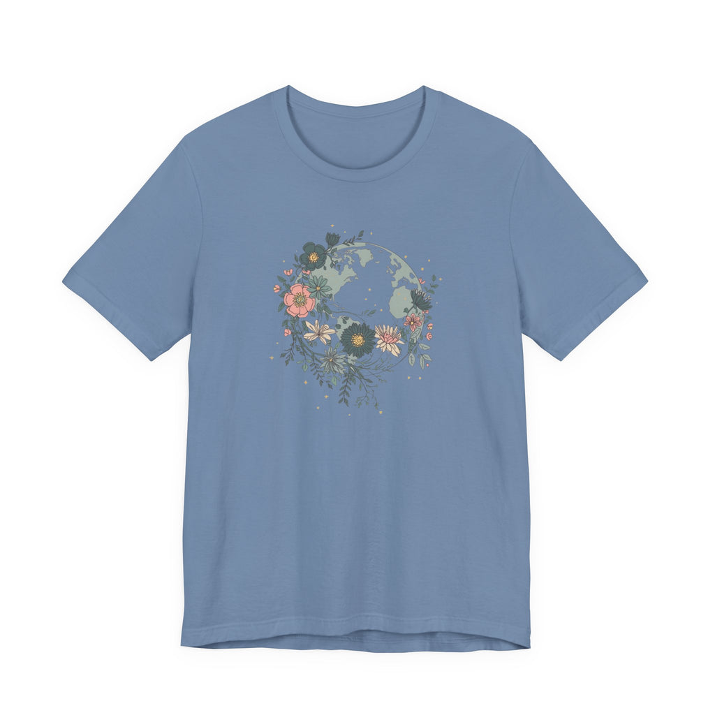 Floral Earth Graphic T-Shirt