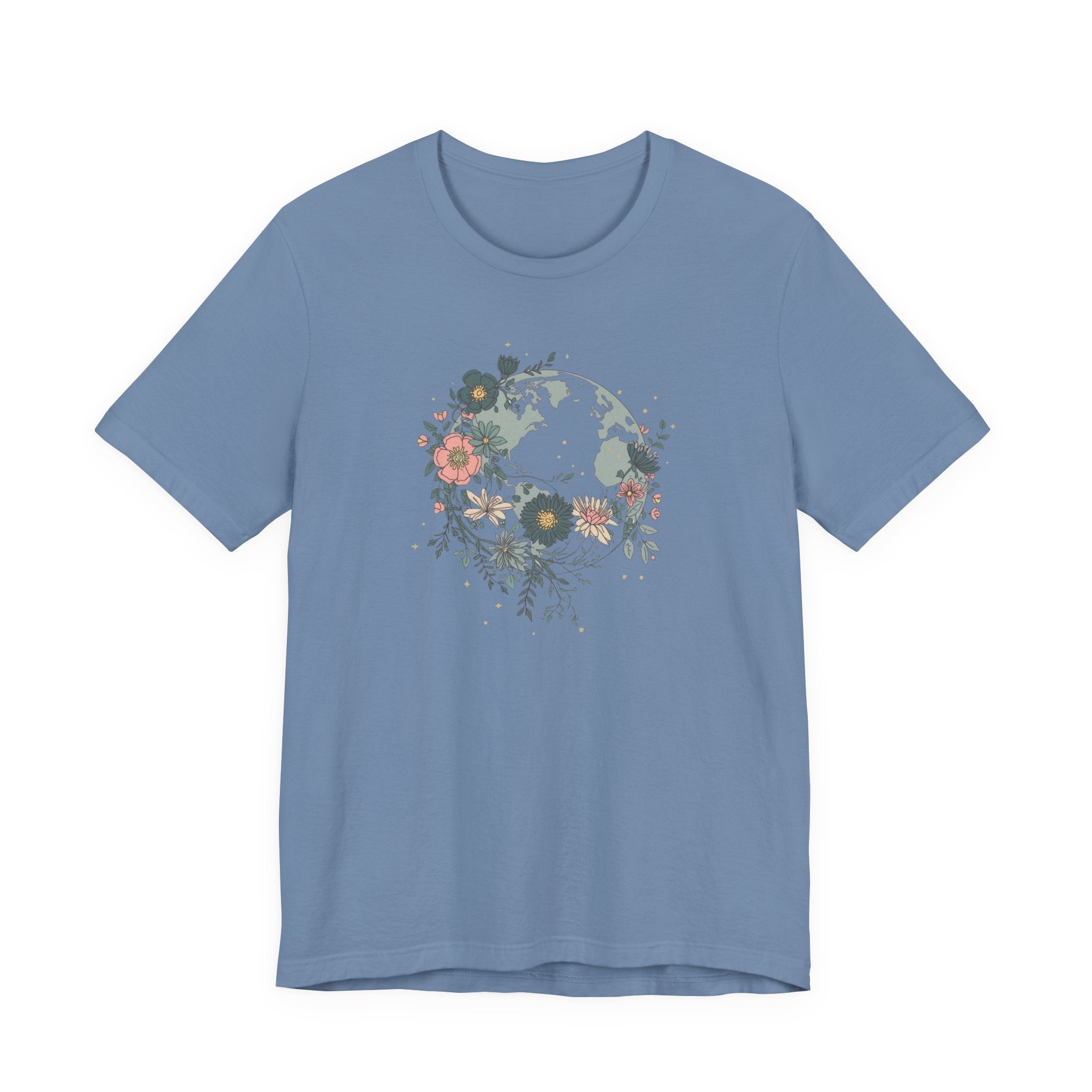 Floral Earth Graphic T-Shirt