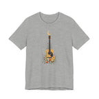 Celestial Floral Guitar Graphic T-Shirt