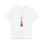 Warm Scandinavian Crescent Moon and Flowers T-Shirt