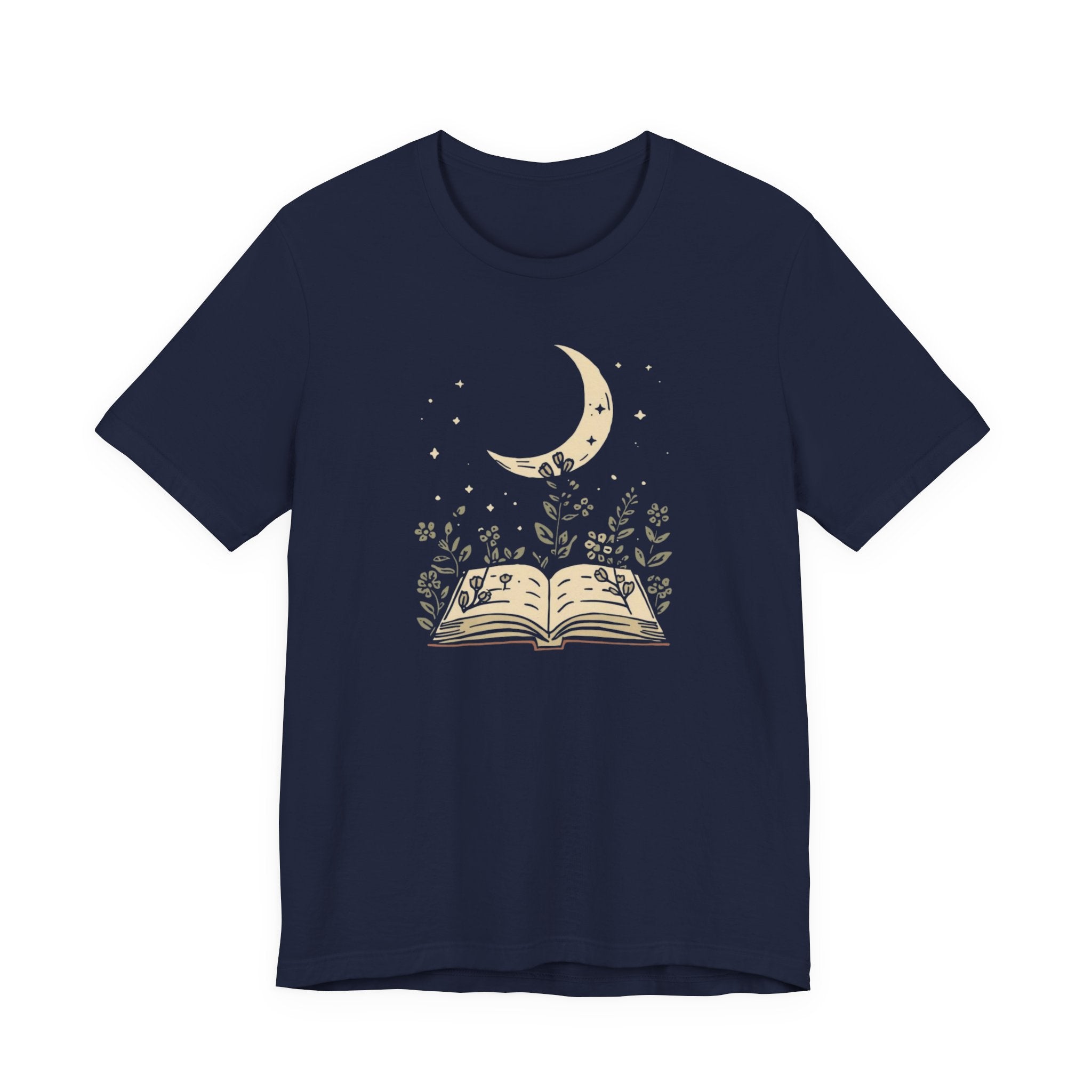 Moonlit Reading Garden Graphic T-Shirt