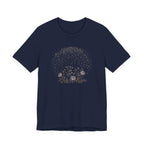 Starlit Rose Garden Celestial Graphic T-Shirt