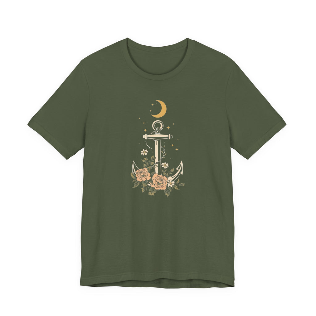 Celestial Blooming Anchor T-Shirt