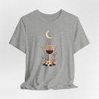 Celestial Wine & Wildflowers Graphic T-Shirt