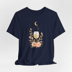 Celestial Wine & Blush Florals Graphic T-Shirt