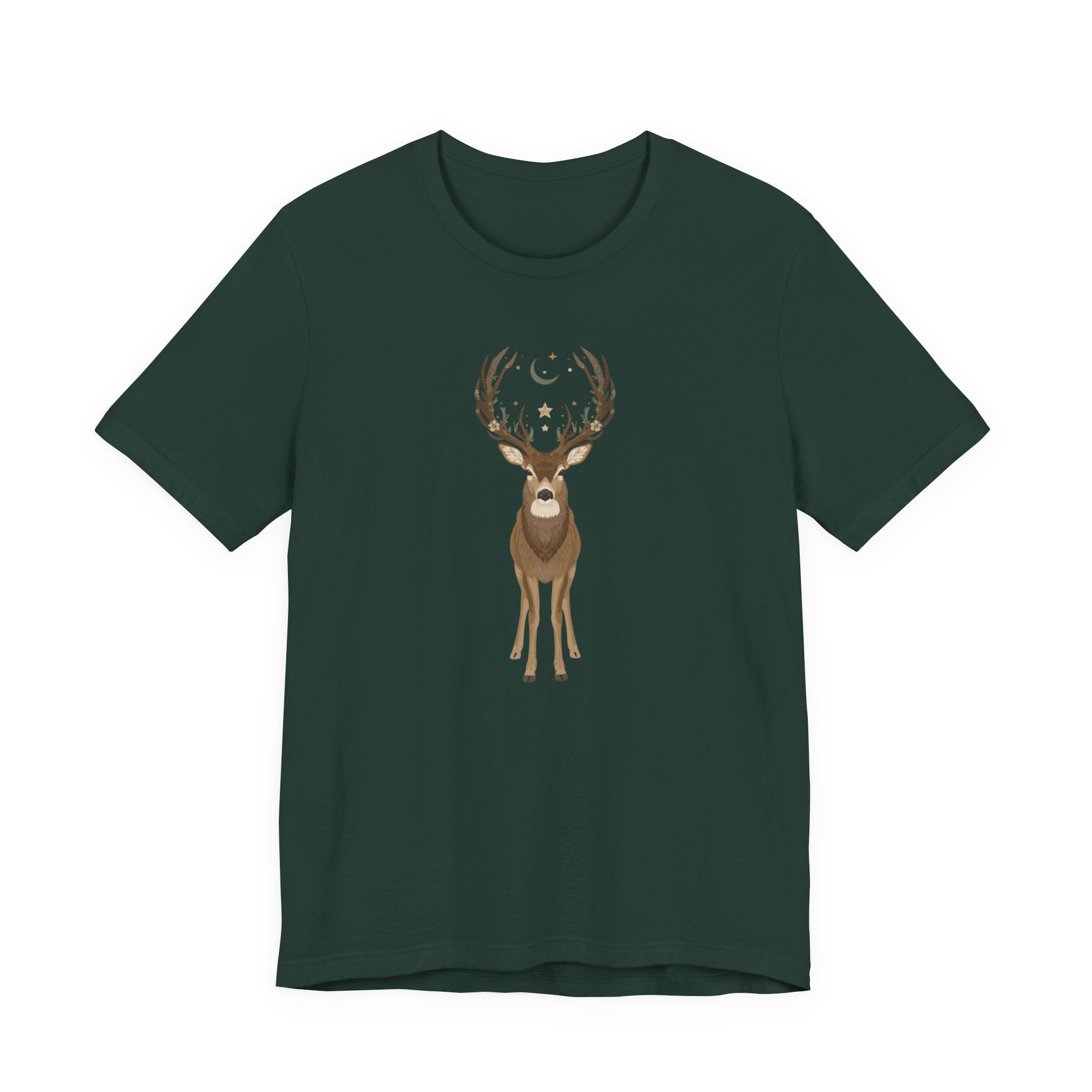 Celestial Stag Woodland Graphic T-Shirt