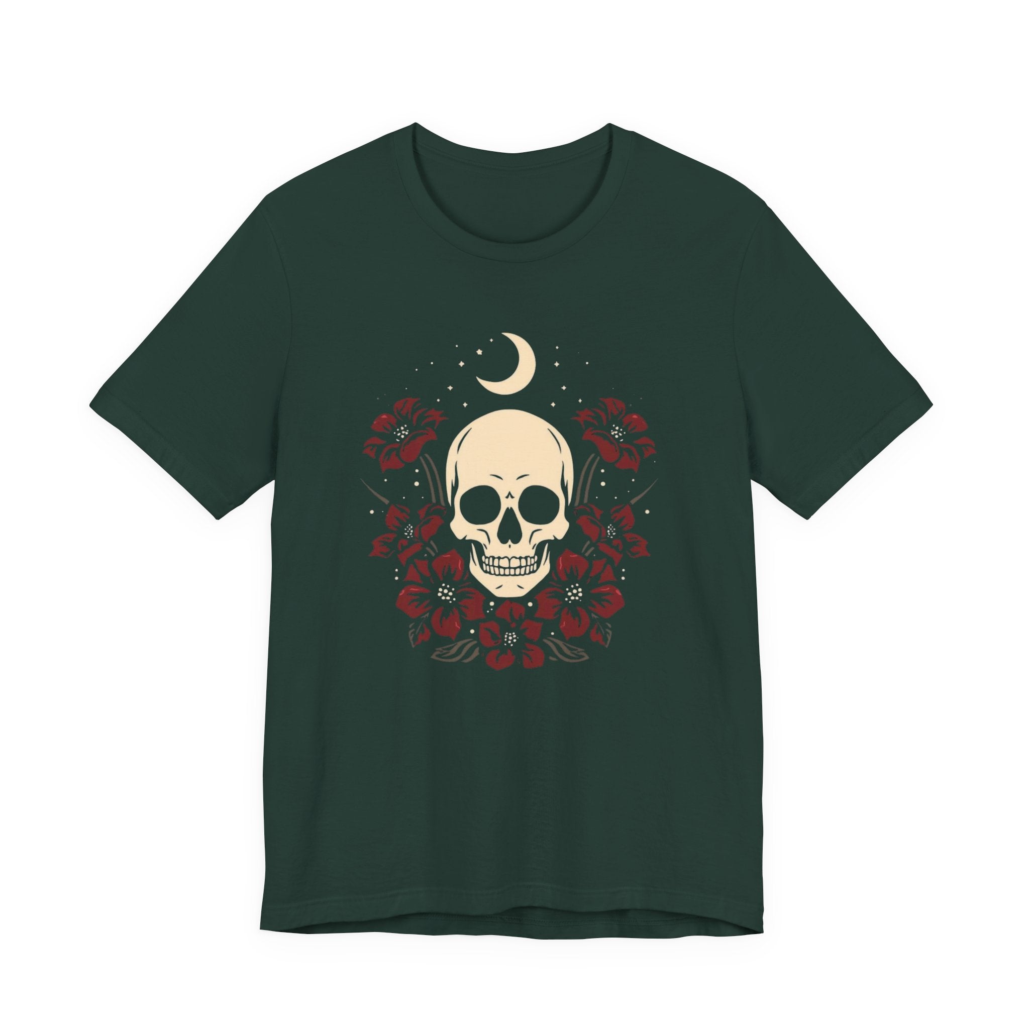 Celestial Skull and Roses T-Shirt