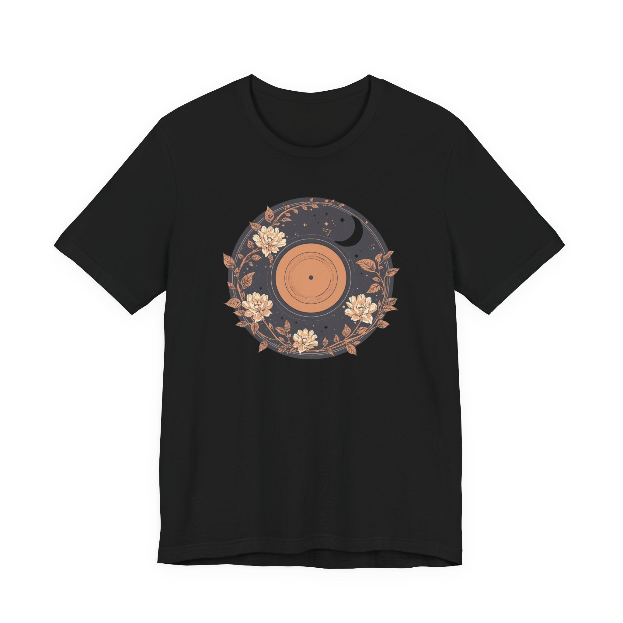 Celestial Vinyl & Wildflowers Graphic T-Shirt
