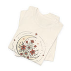 Crescent Moon and Flowers T-Shirt