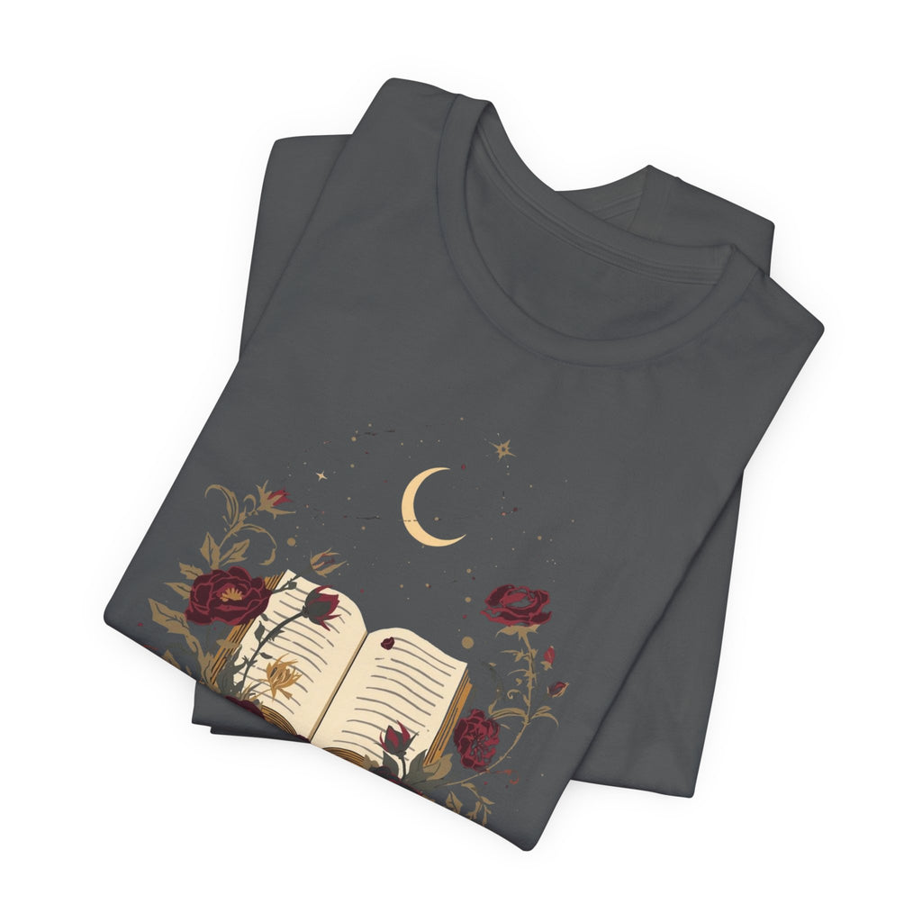 Celestial Rose Book Lover Graphic T-Shirt