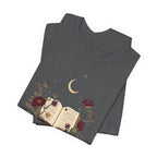 Celestial Rose Book Lover Graphic T-Shirt