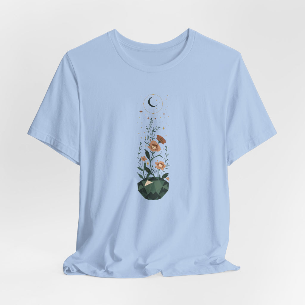 Celestial Crystal Garden Graphic T-Shirt