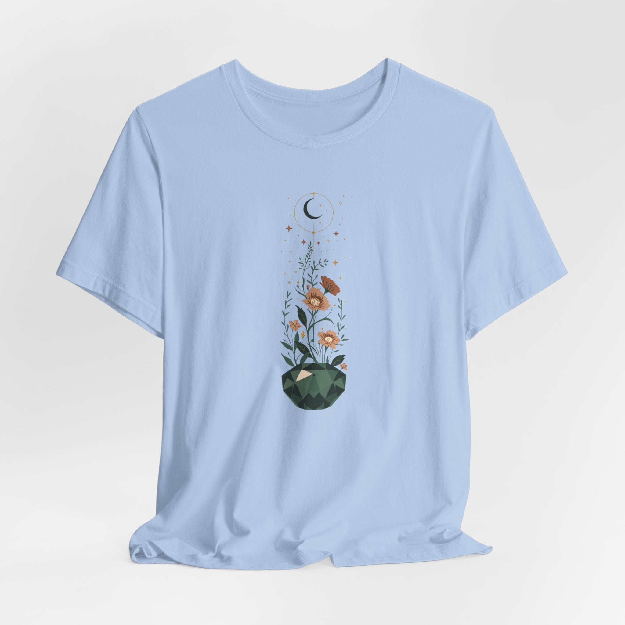 Celestial Crystal Garden Graphic T-Shirt