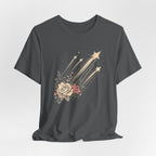 Shooting Stars & Roses Celestial Graphic T-Shirt