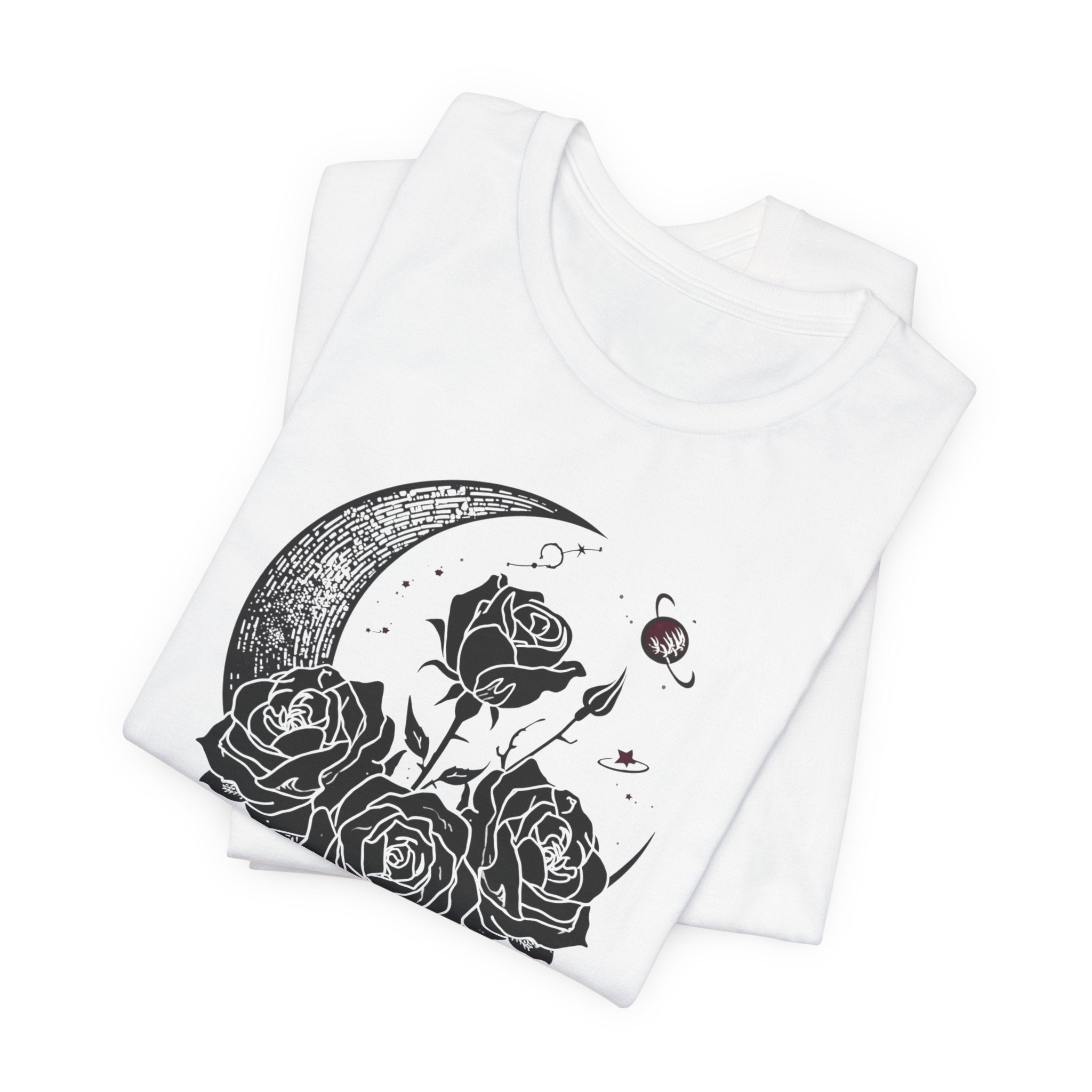 Crescent Moon and Roses T-Shirt