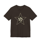 Minimalist Floral Star Graphic T-Shirt