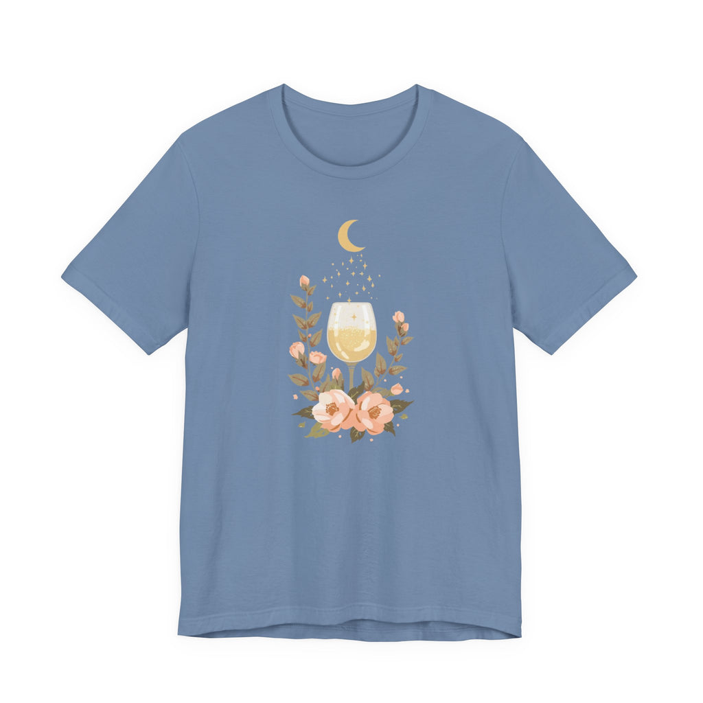 Celestial Wine & Blush Florals Graphic T-Shirt