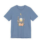 Celestial Wine & Blush Florals Graphic T-Shirt
