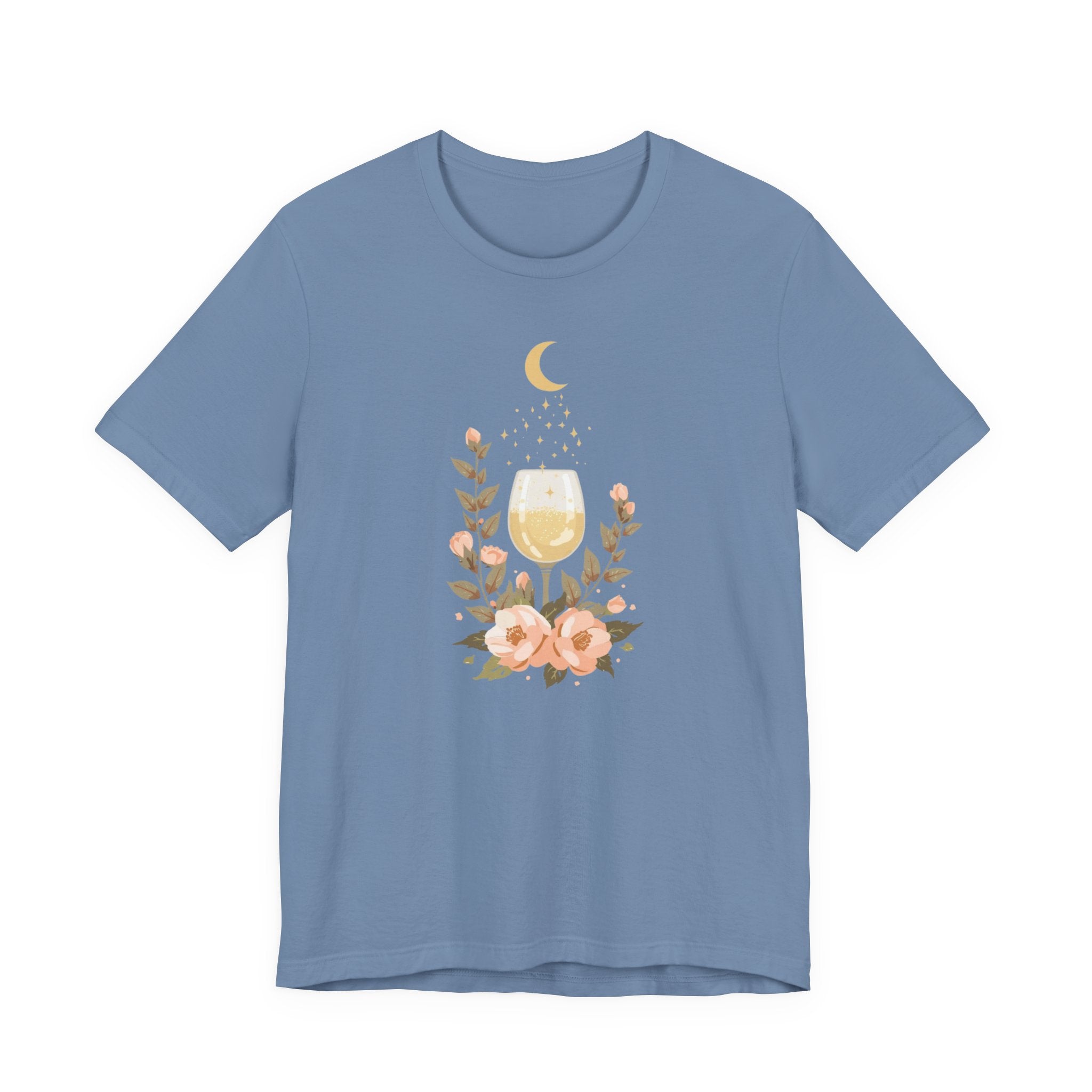 Celestial Wine & Blush Florals Graphic T-Shirt