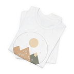 Moonlit Mountain and Flowers T-Shirt