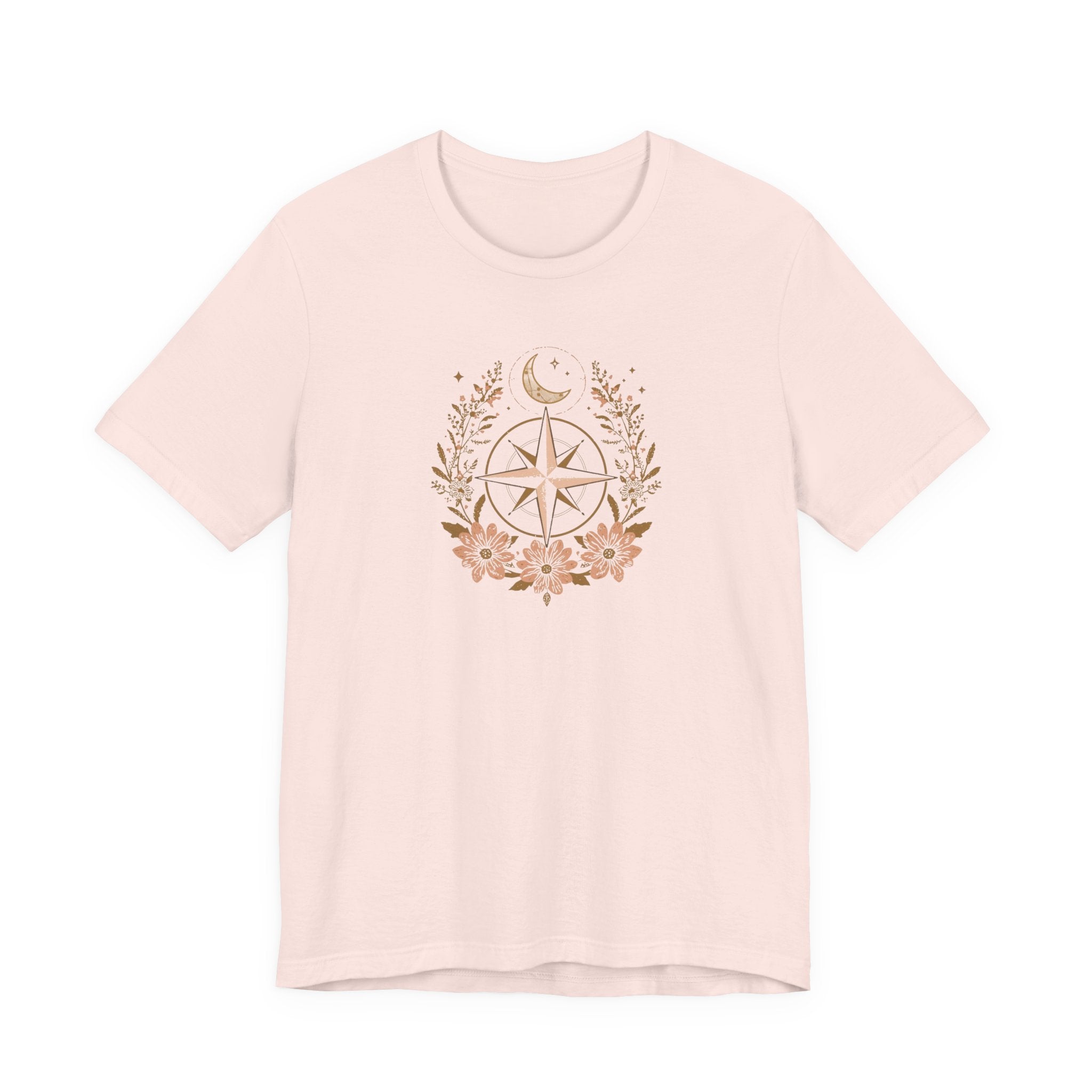 Celestial Compass Floral Graphic T-Shirt