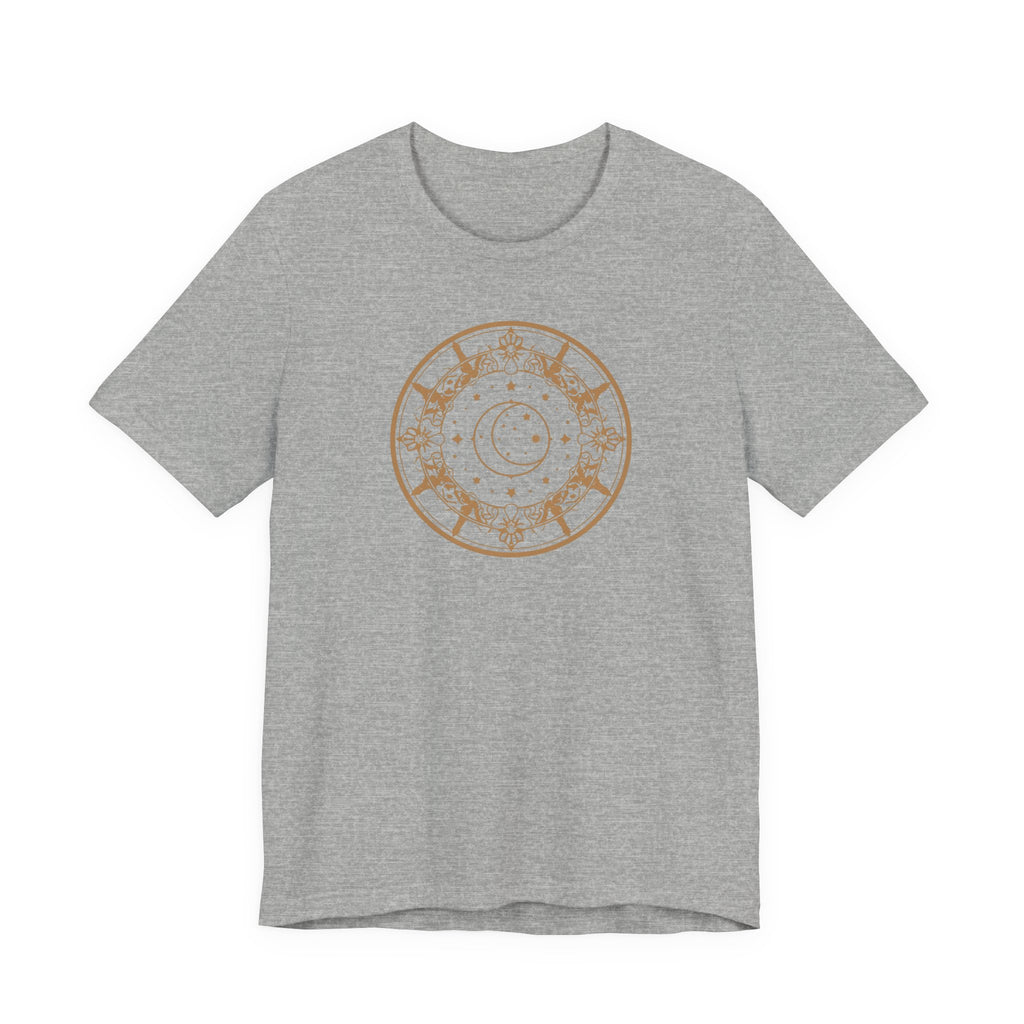 Celestial Moon & Stars Circle T-Shirt
