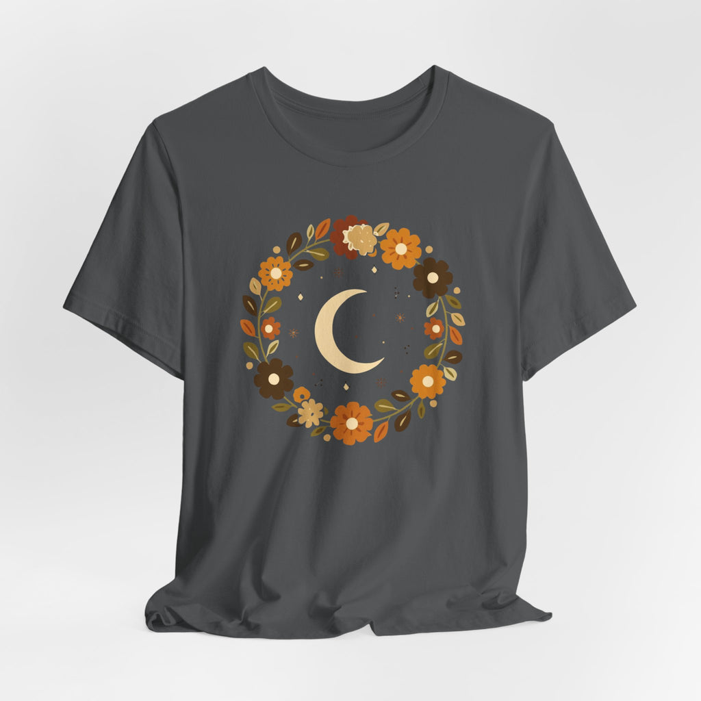 Retro Celestial Floral Wreath T-Shirt