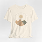 Moonlit Mountain and Flowers T-Shirt