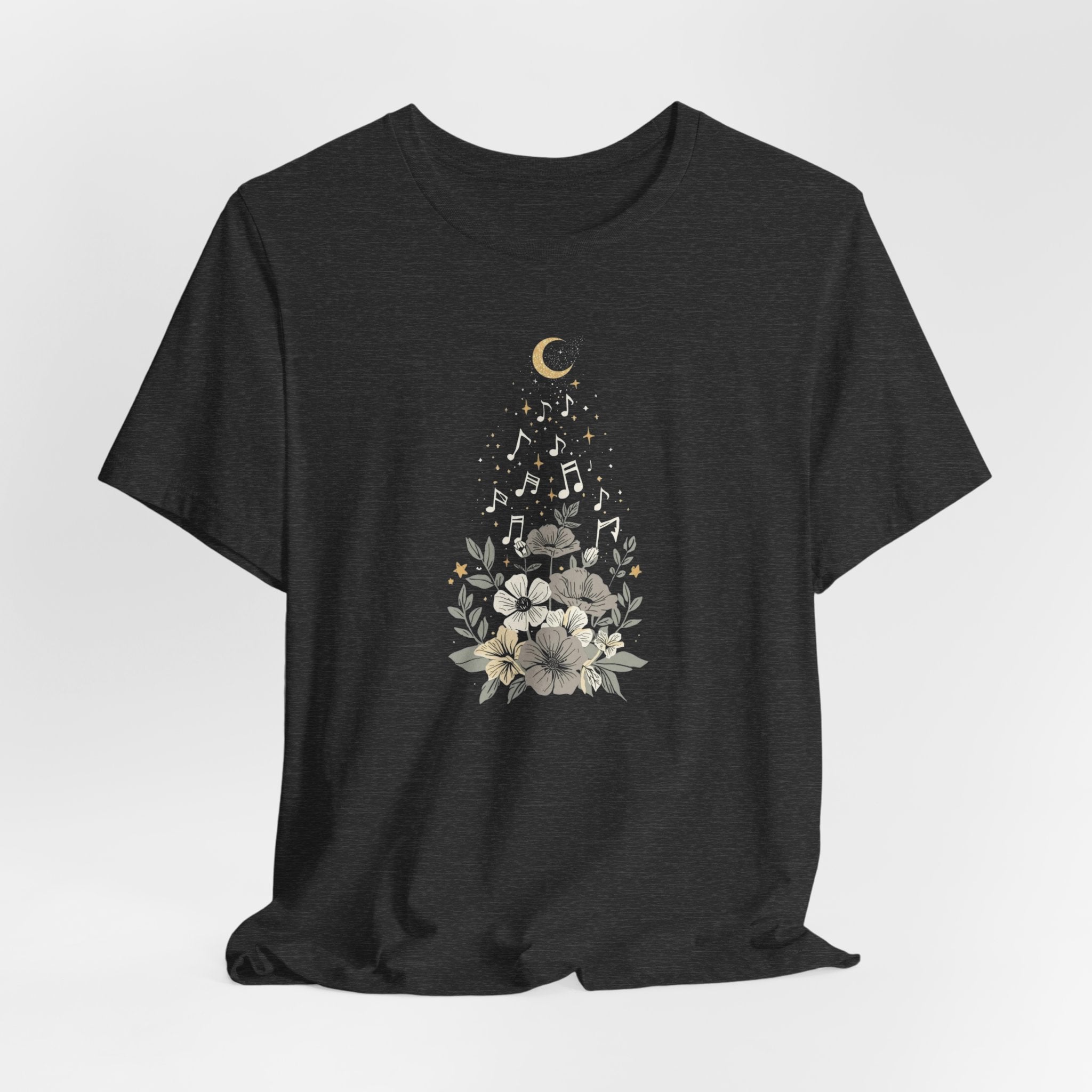 Moonlit Melody Floral T-Shirt