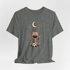 Celestial Wine & Wildflowers Graphic T-Shirt