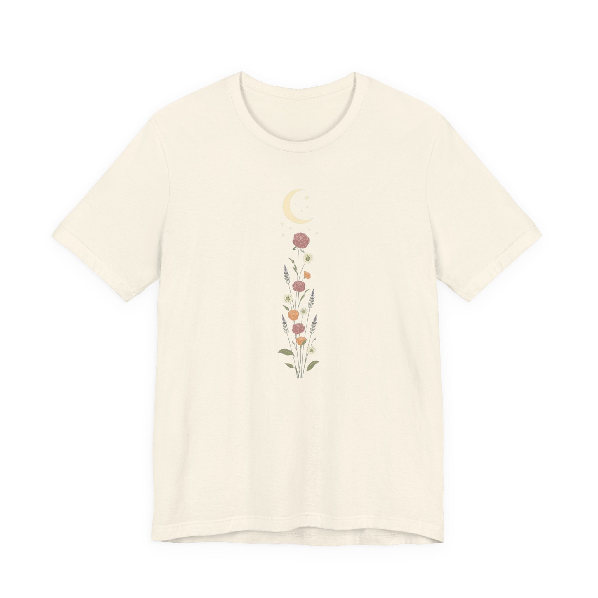 Wildflowers and Crescent Moon T-Shirt