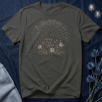 Starlit Rose Garden Celestial Graphic T-Shirt