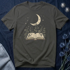 Moonlit Reading Garden Graphic T-Shirt