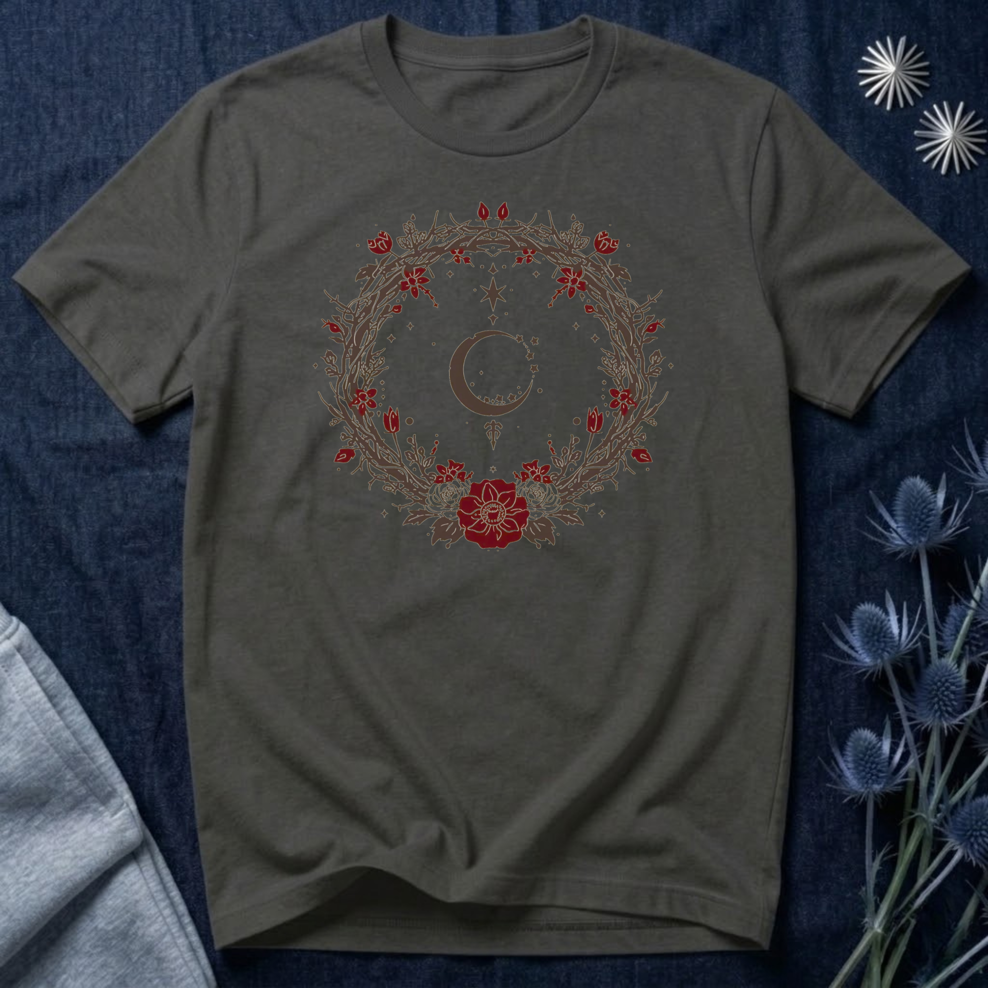 Gothic Celestial Wreath T-Shirt