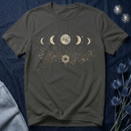 Moon Phases and Wildflowers T-Shirt
