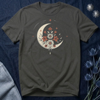 Crescent Moon and Flowers T-Shirt