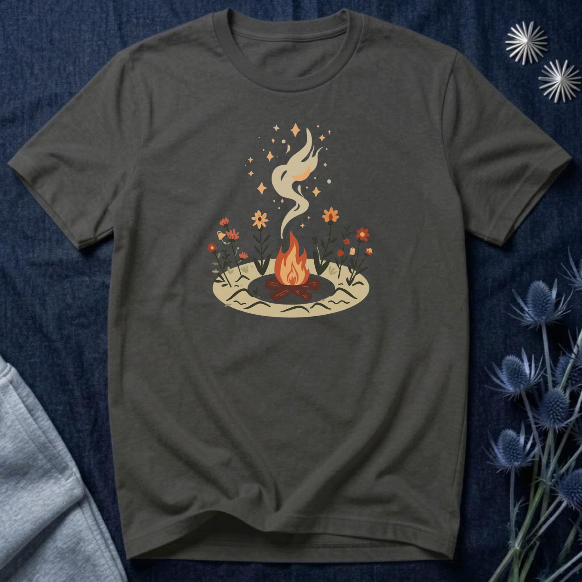 Campfire Under the Stars Graphic T-Shirt